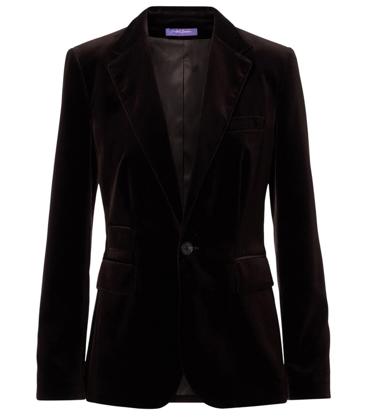 Photo: Ralph Lauren Collection Cotton-blend velvet blazer