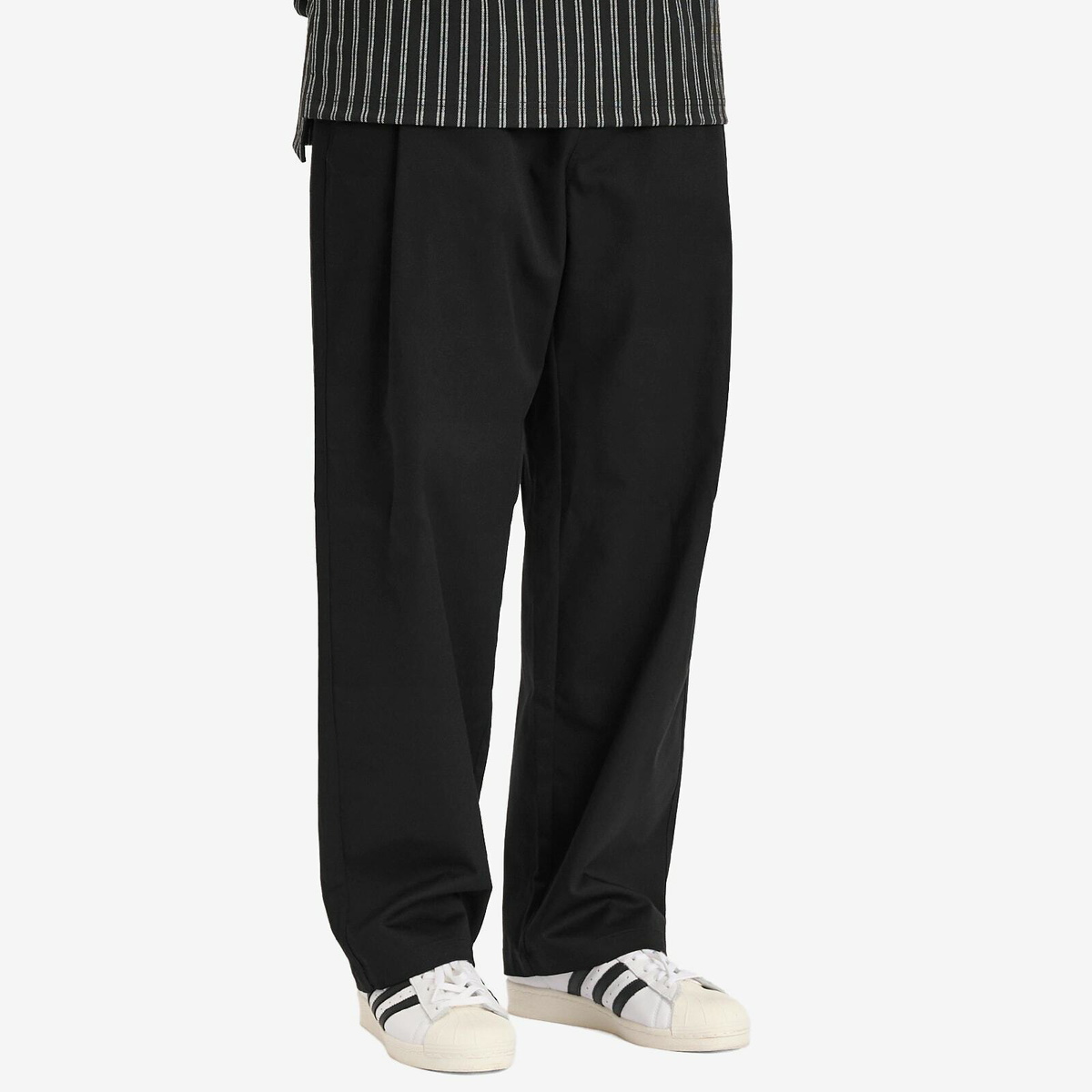 Metalwood Studio Men's Elastic Waist Baggy Pants in Black