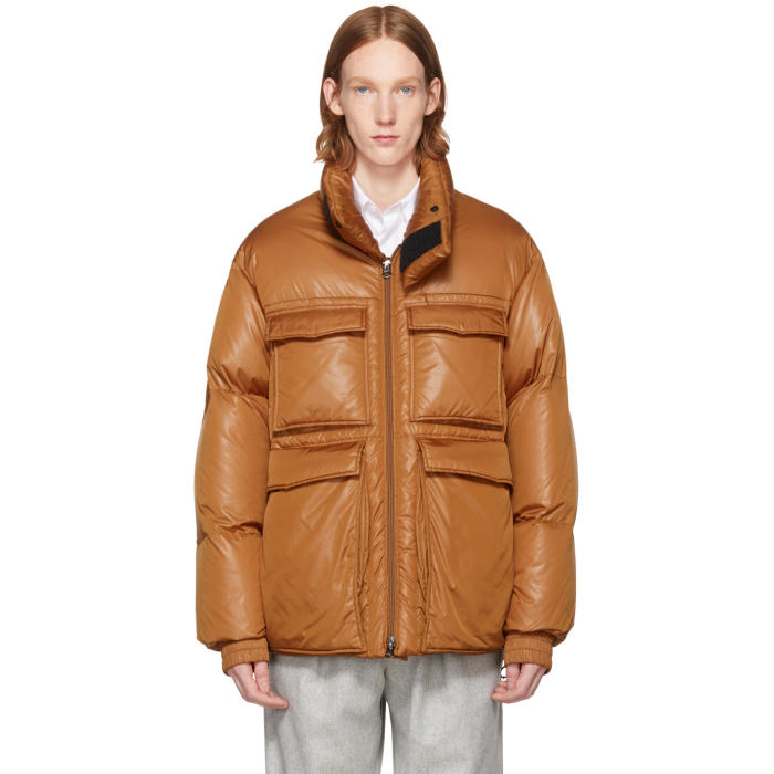 Photo: Acne Studios Orange Down Minus Gloss Jacket