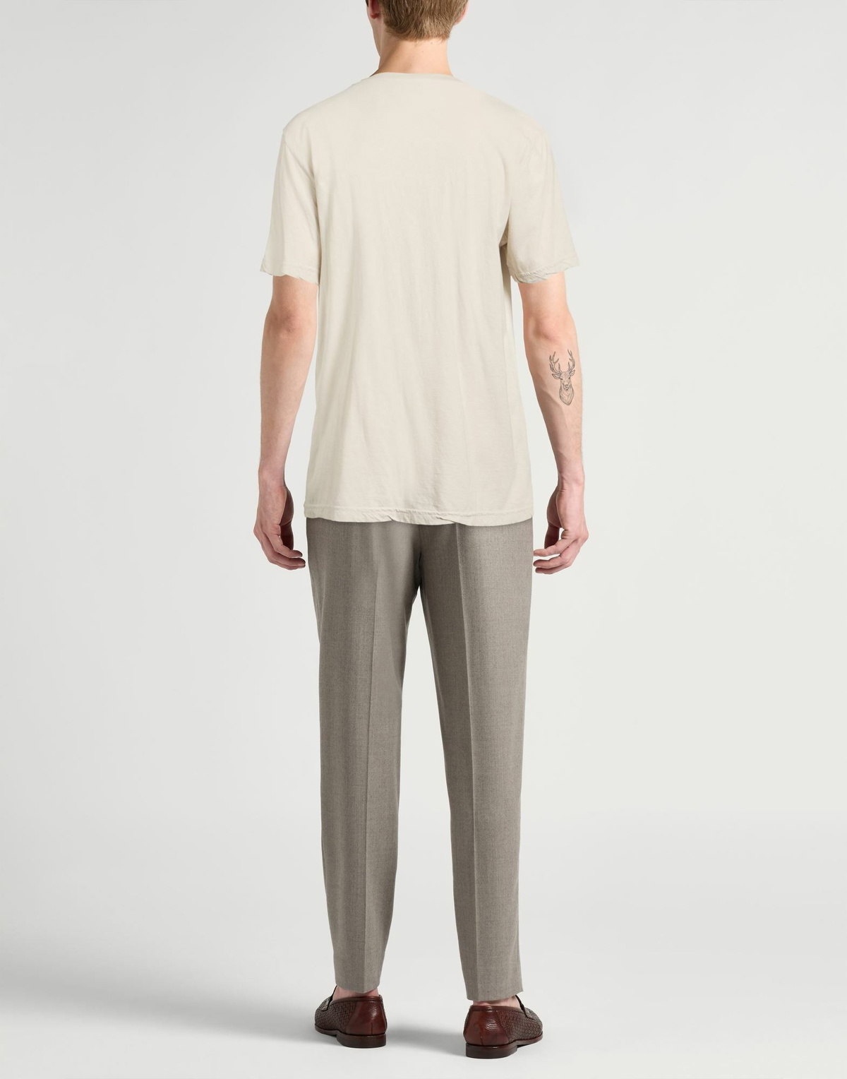 Crossley Mens T-shirt in Beige