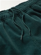adidas Consortium - Noah Straight-Leg Logo-Embroidered Cotton-Corduroy Shorts - Green