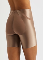 Spanx Shaping Satin Mid-thigh Shorts Beige