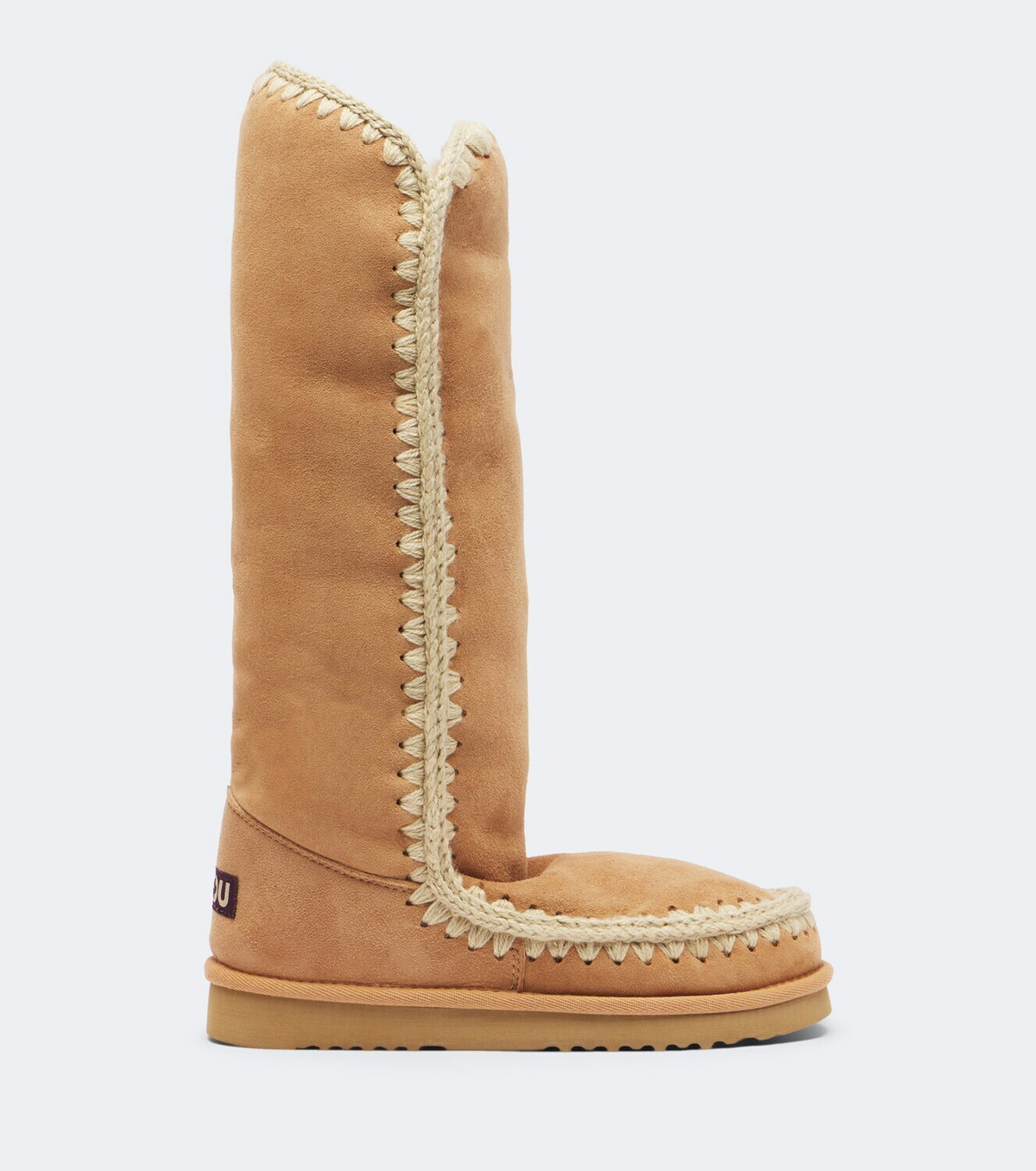 Mou Shearling-lined suede knee-high boots