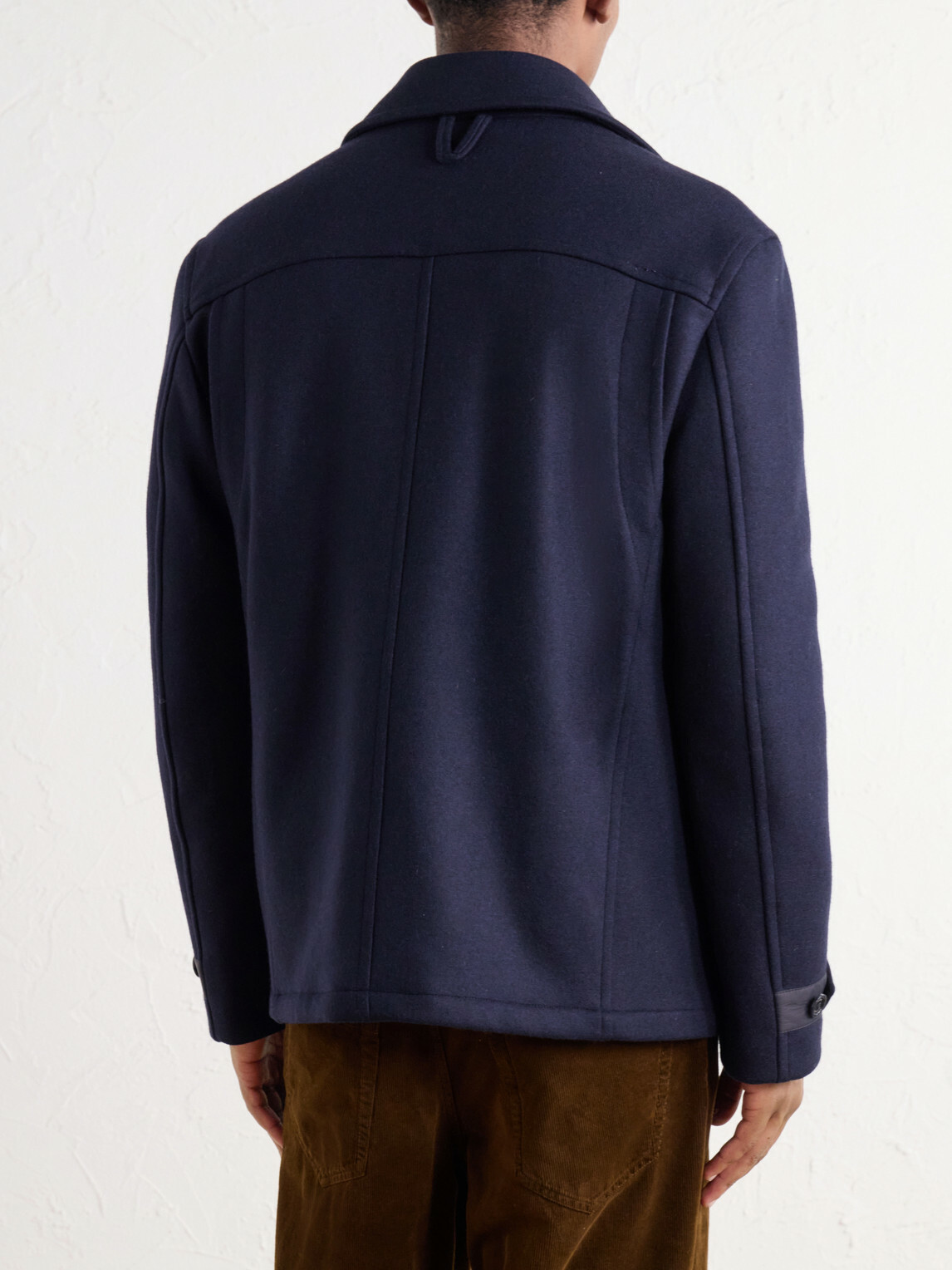Valstar - Ben Padded Wool-Blend Felt Peacoat - Blue