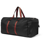 Gucci - Webbing-Trimmed Coated-Canvas Holdall - Men - Black