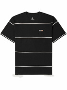 Nike - NRG ACG Logo-Embroidered Striped Cotton-Jersey T-Shirt - Black