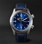 Bremont - U2/BL Automatic 45mm Stainless Steel and Leather Watch, Ref. No. U-2 BLUE - Blue