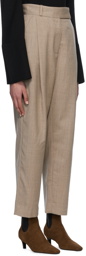 Totême Brown Pleated Trousers