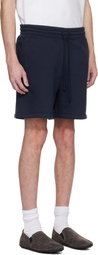 SKIMS Navy Fleece Lounge Relaxed Shorts