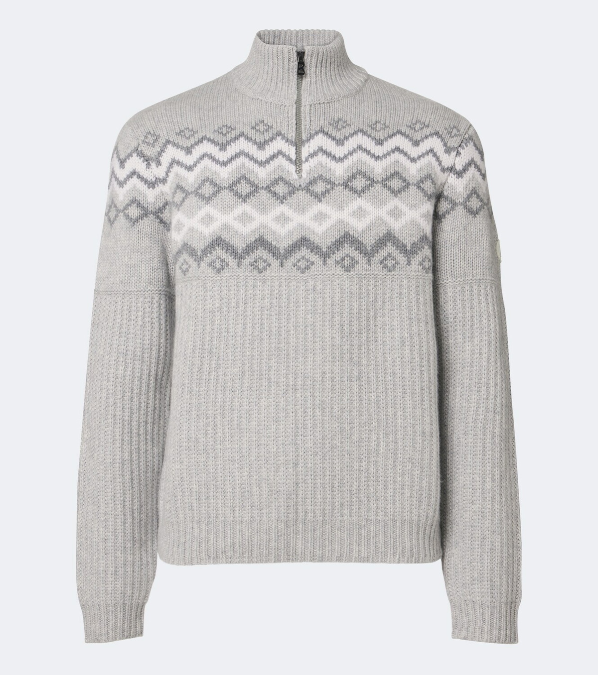 Bogner Ludi Fair Isle cashmere half-zip sweater