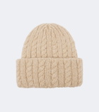 Moncler Cable-knit alpaca and wool-blend beanie