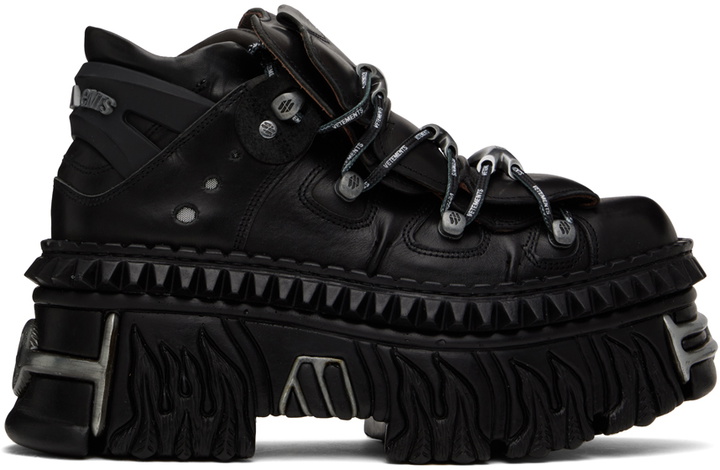 Photo: VETEMENTS Black New Rock Edition Platform Sneakers