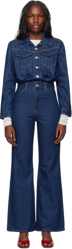 Photo: Levi's Blue Western Denim Jumpsuit