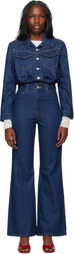 Levi's Blue Western Denim Jumpsuit