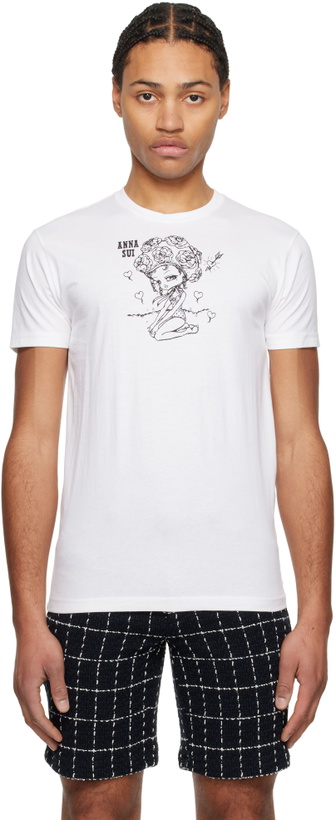 Photo: Anna Sui White Beach Girl Baby T-shirt