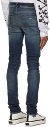 AMIRI Blue Plaid Bandana Thrasher Jeans