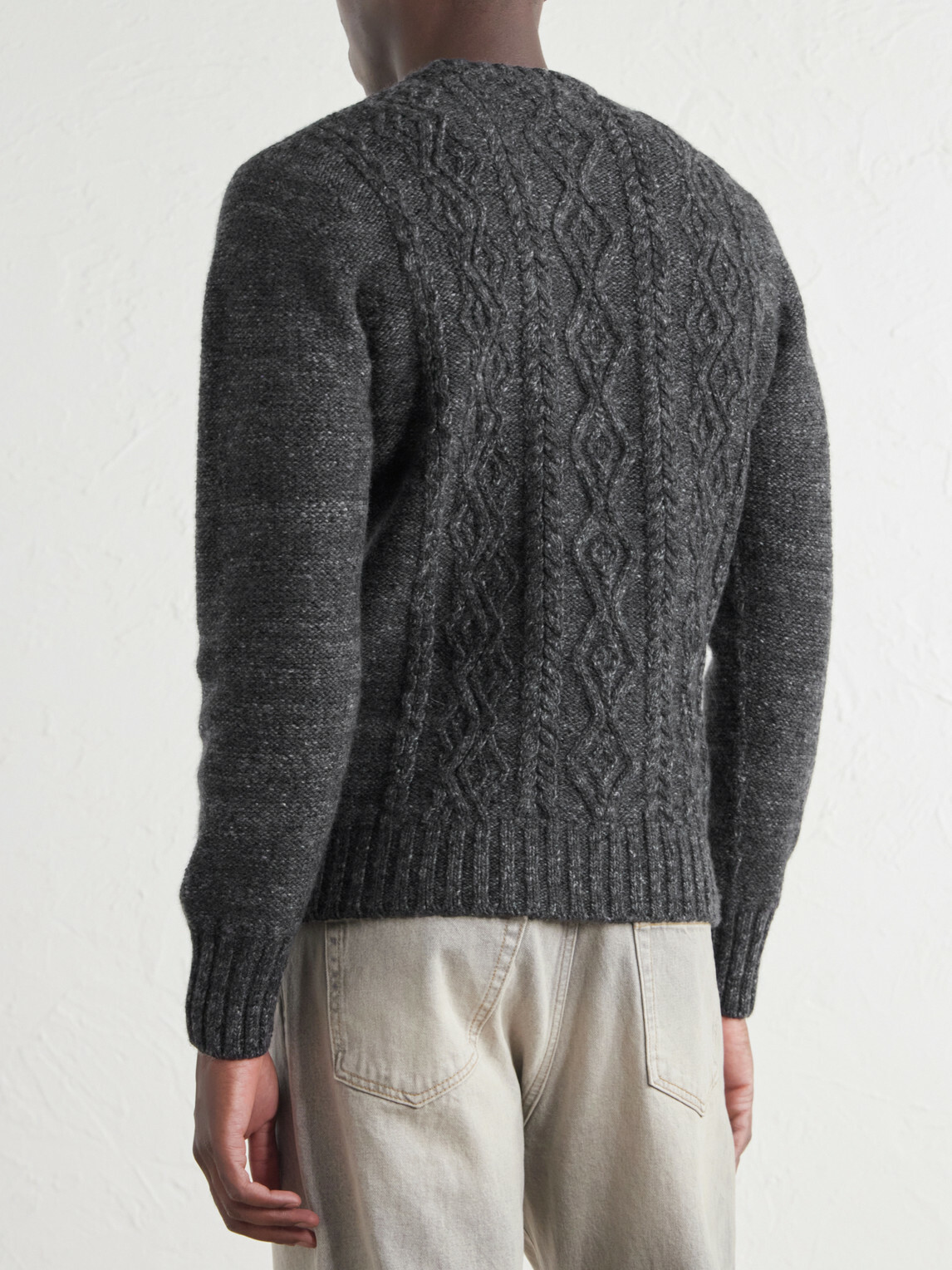 Inis Meáin - Aran Cashmere Sweater - Gray