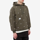 WTAPS Men's Acne Bones Hoody in Olive Drab