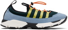 Marni Green & Blue Lycra Lace-Up Running Sneakers