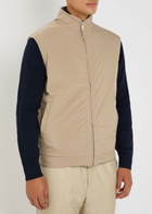 Aurélien Resort Reversible Shell and Cotton-blend Gilet Beige