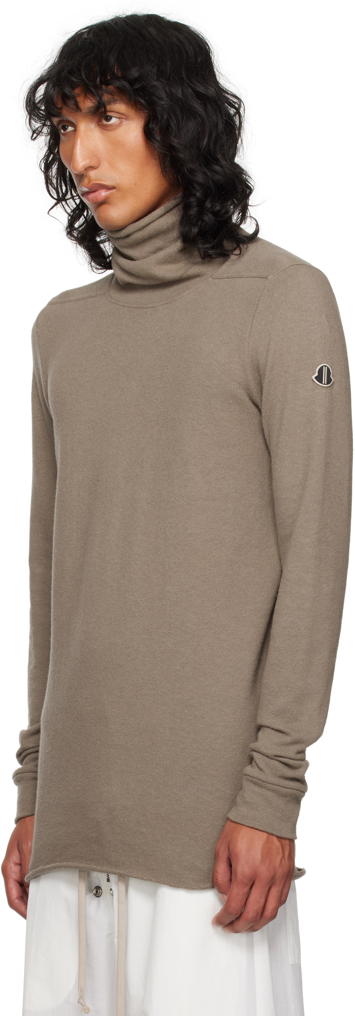 Rick Owens Moncler + Rick Owens Gray Surf Turtleneck Rick Owens