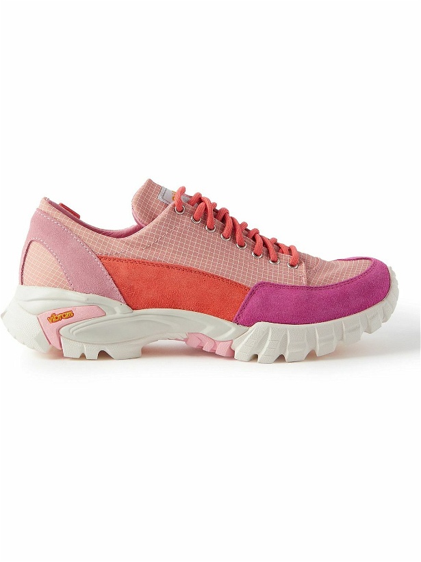 Photo: Diemme - Possagno Suede-Trimmed Mesh Sneakers - Pink