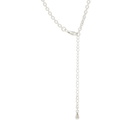 Human Made Men's Heart Silver Necklace in Black 