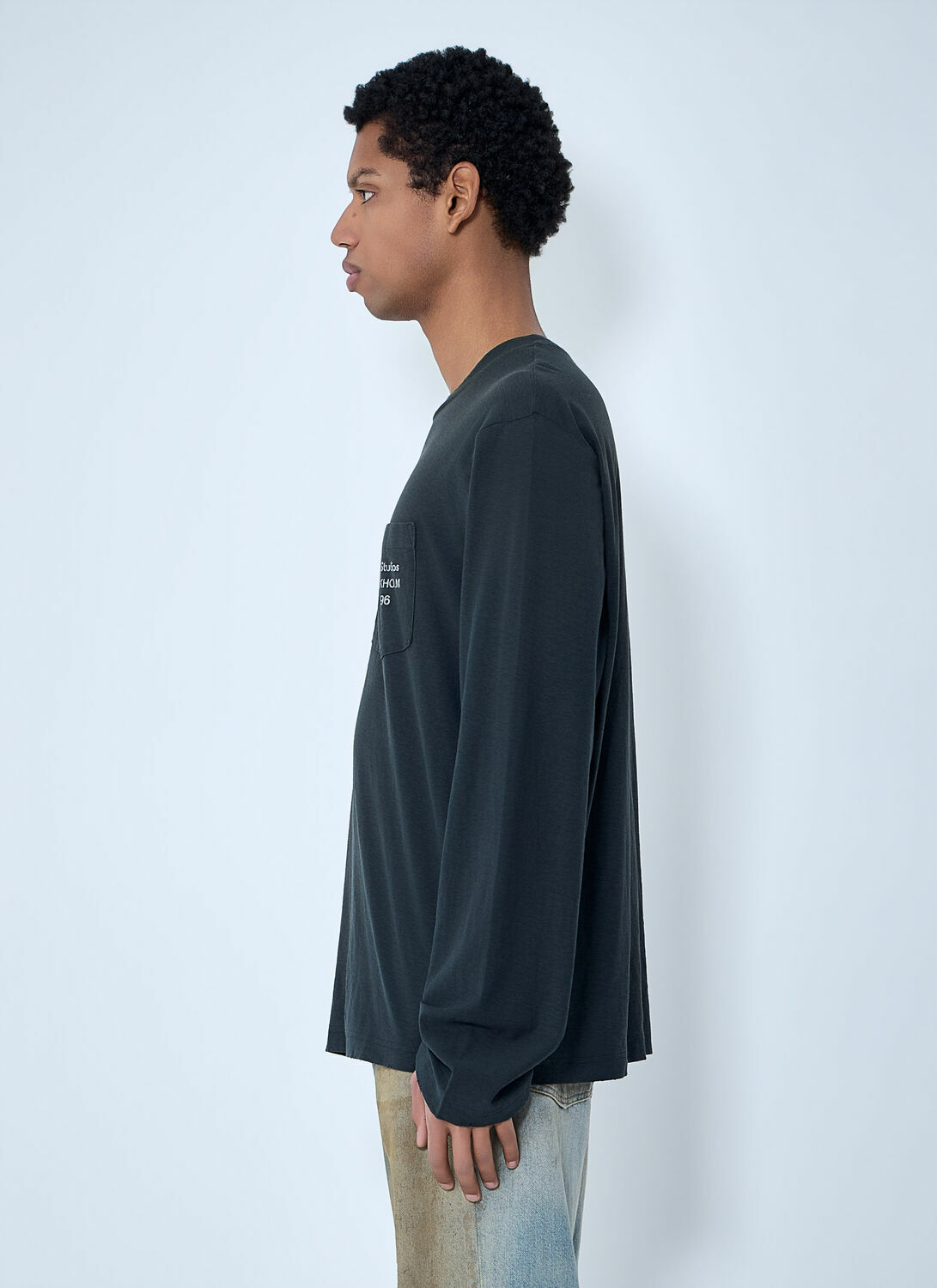 Acne Studios Long Sleeve Cotton Jersey T-Shirt