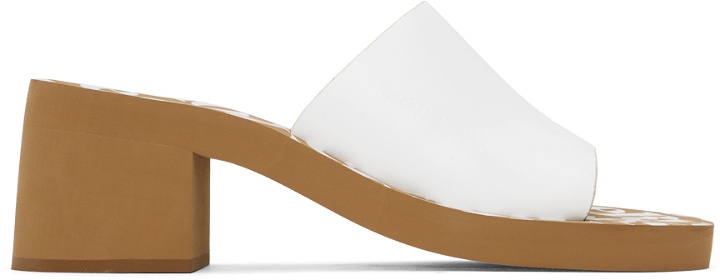 Photo: See by Chloé White Essie Heeled Sandals