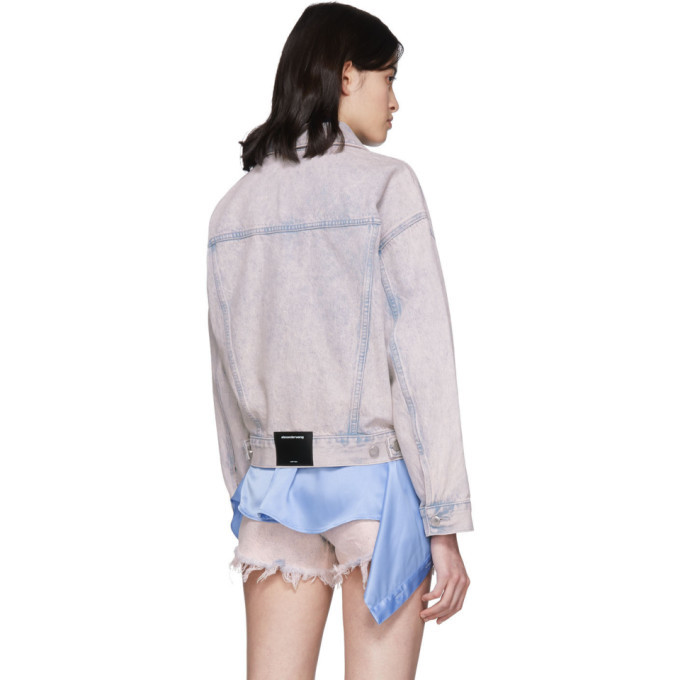 Alexander wang store pink denim jacket