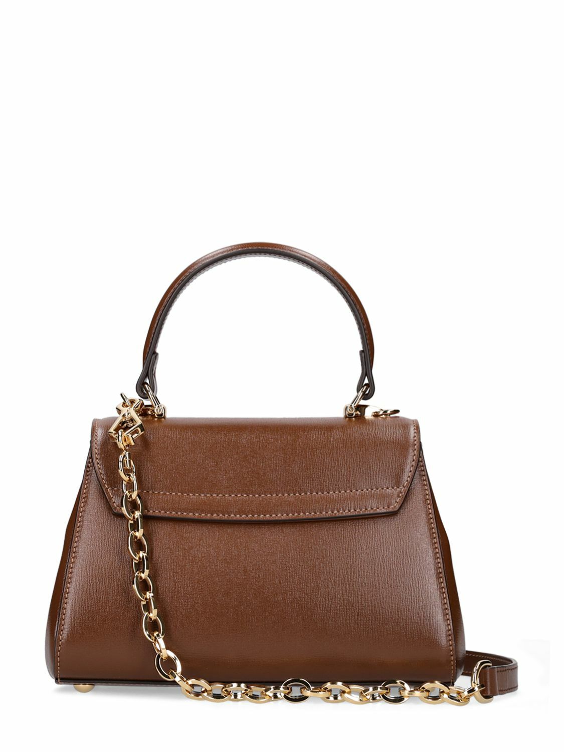 GUCCI - 1955 Horsebit Leather Top Handle Bag