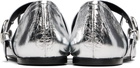 Coperni Silver Five-Toe Ballerina Belt Loafers