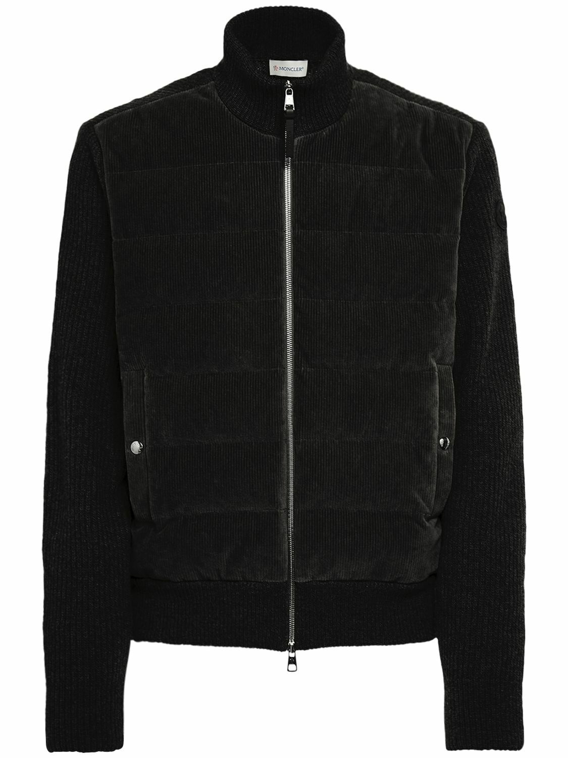 Graphic Padded Wool Cardigan by Moncler