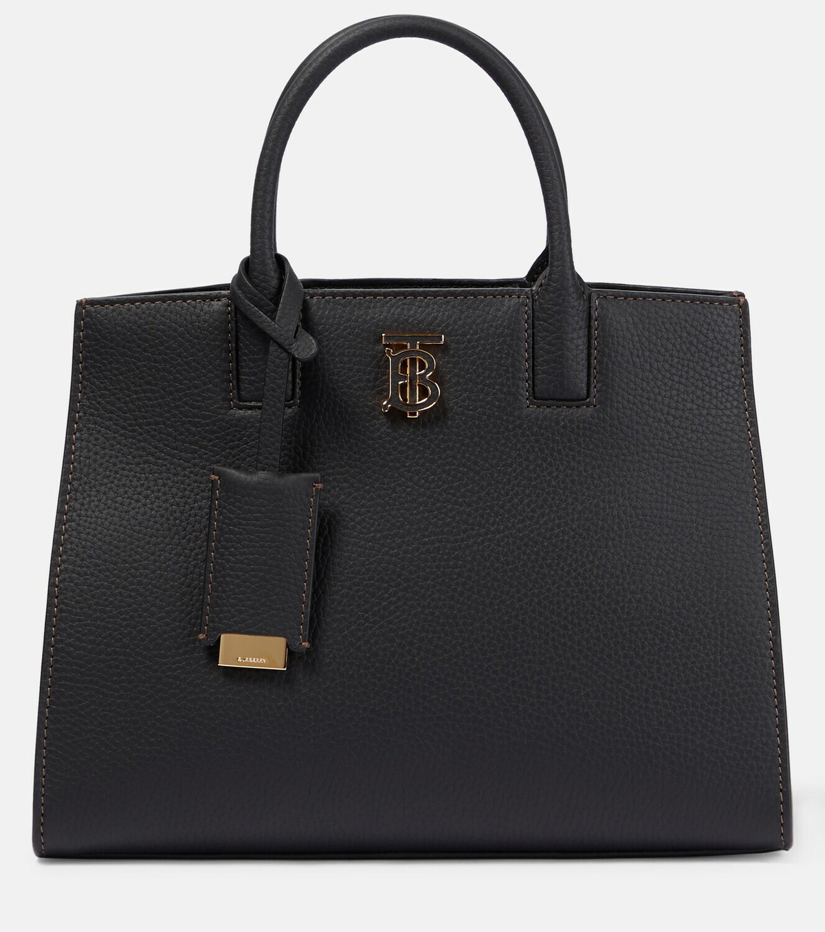 Burberry Frances Mini leather-trimmed tote bag Burberry