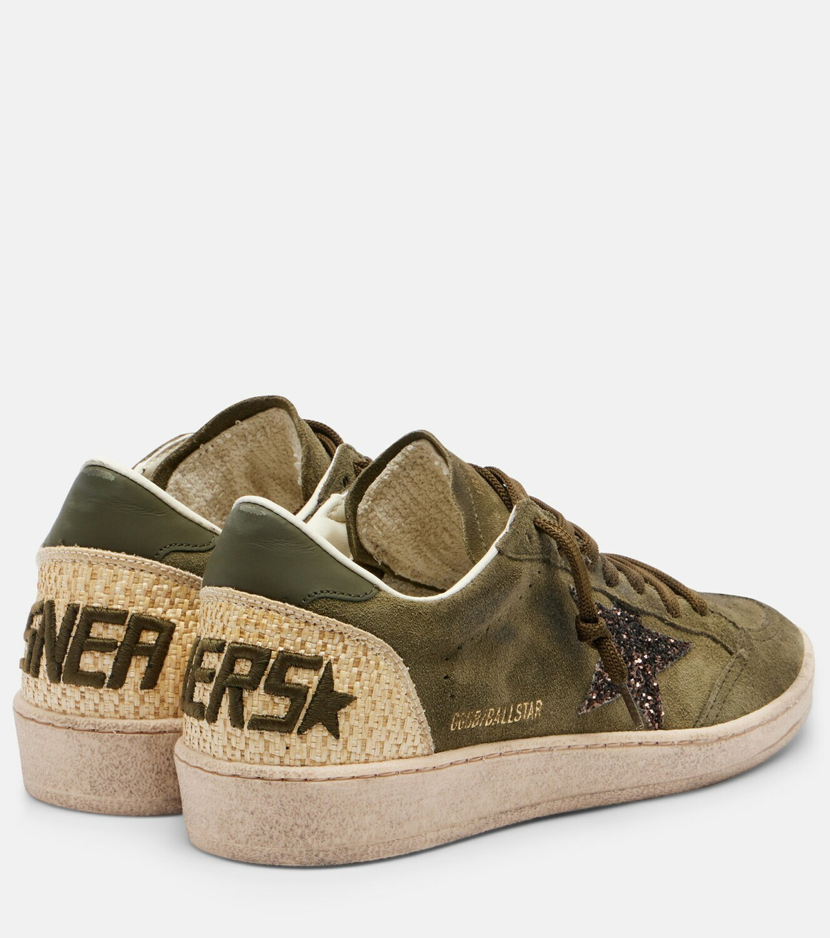 Golden Goose Ball Star glitter suede sneakers