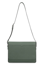 Valextra V-line Leather Messenger Bag