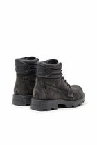 Diesel D-Hammer-Combat boots in denim and leather - Boots Womens in Grey