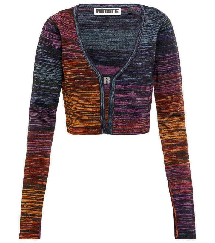 Photo: Rotate Birger Christensen Space-dyed cropped cardigan