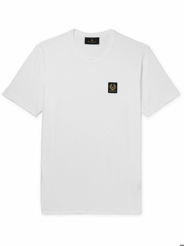 Photo: Belstaff - Logo-Appliquéd Cotton-Jersey T-Shirt - White