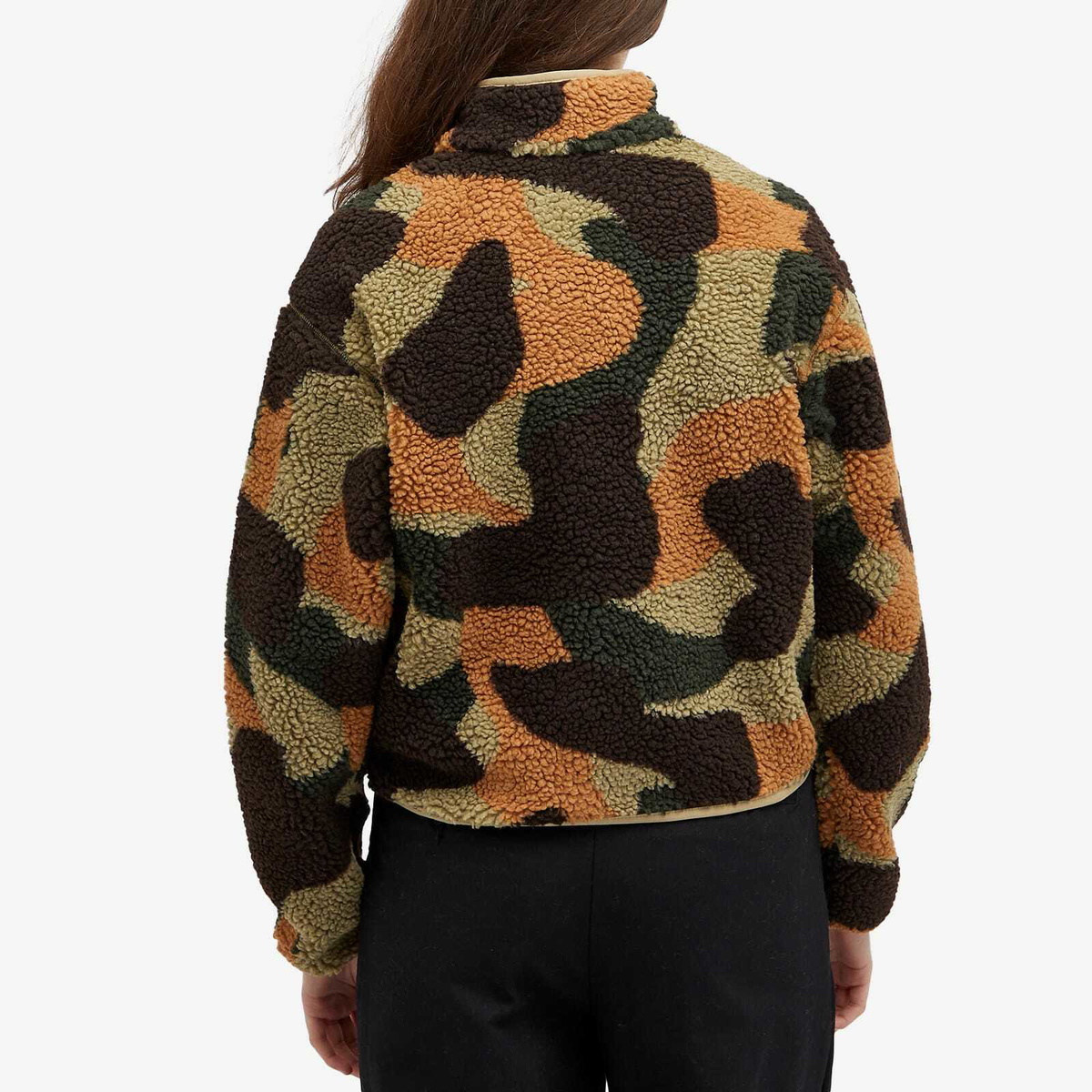Dickies Women's Mount Hope Camo Fleece in Imperial Green