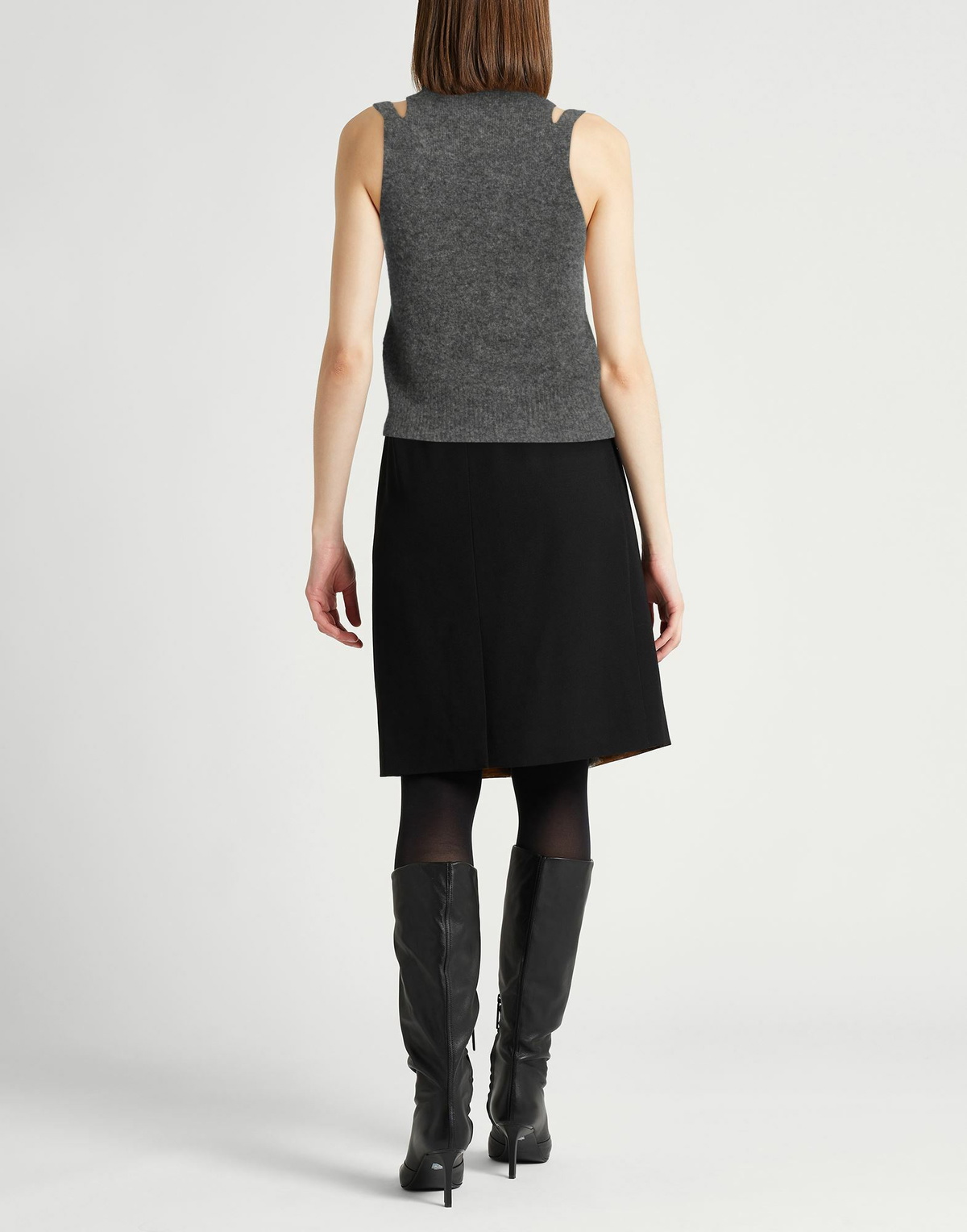 Roberto Collina Womens Turtleneck in Grey