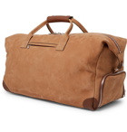 Brunello Cucinelli - Leather-Trimmed Nubuck Holdall - Brown
