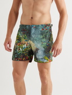 Orlebar Brown - Bulldog Mid-Length Printed Swim Shorts - Green