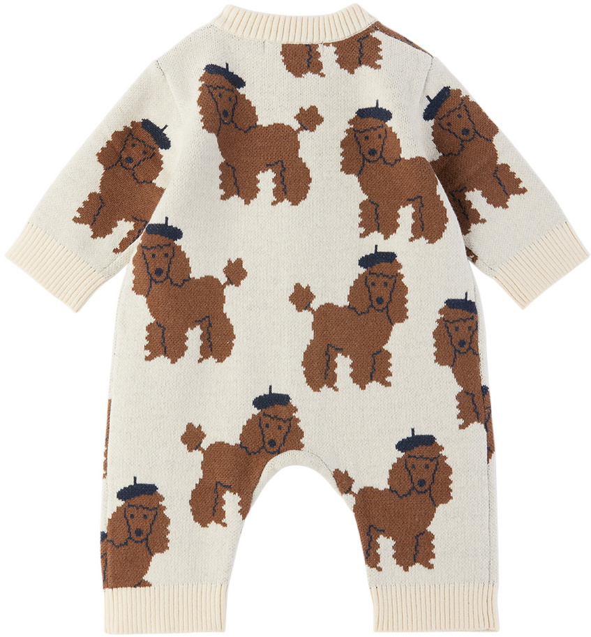 TINYCOTTONS Baby Beige Tiny Poodle Jumpsuit