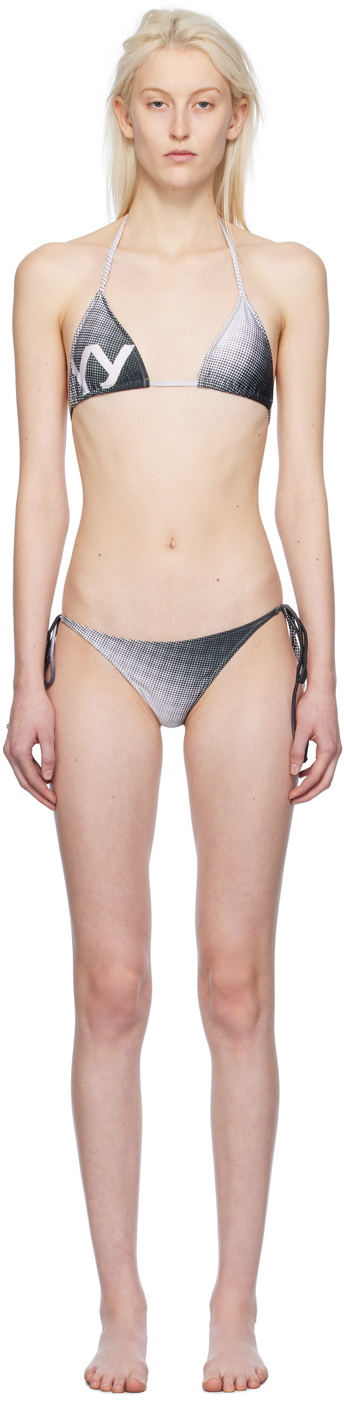 OPEN YY Khaki Rose Bikini & Mini Skirt Set OPEN YY OPEN YY Khaki Rose Bikini & Mini Skirt Set OPEN YY