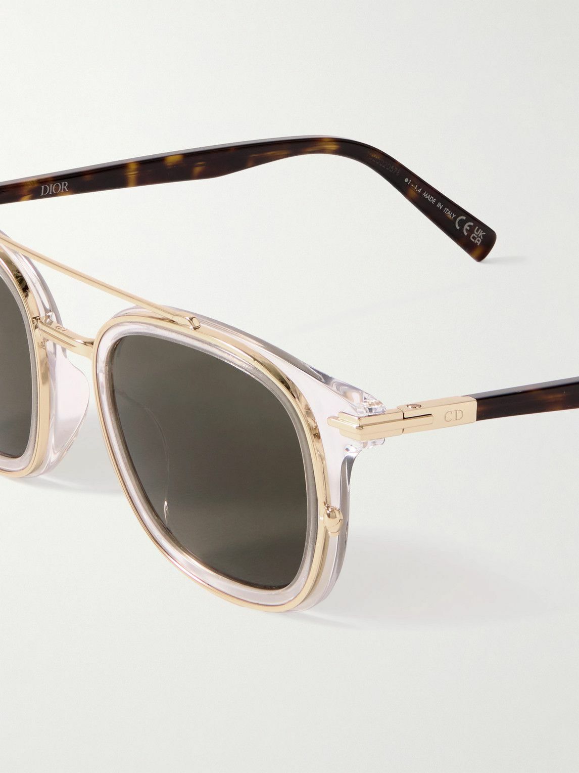 Dior ベージュ ブラック キャットアイ サングラス DIOR EYEWEAR DiorSignature B1U キャットアイ アセテート