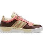 adidas Consortium - Human Made Rivalry Colour-Block Leather Sneakers - Brown