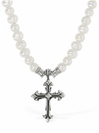 EMANUELE BICOCCHI - Pearl Chain Necklace W/ Cross