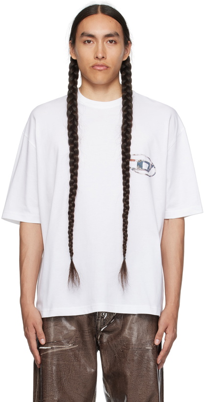 Photo: Diesel White T-Wash-L6 T-Shirt