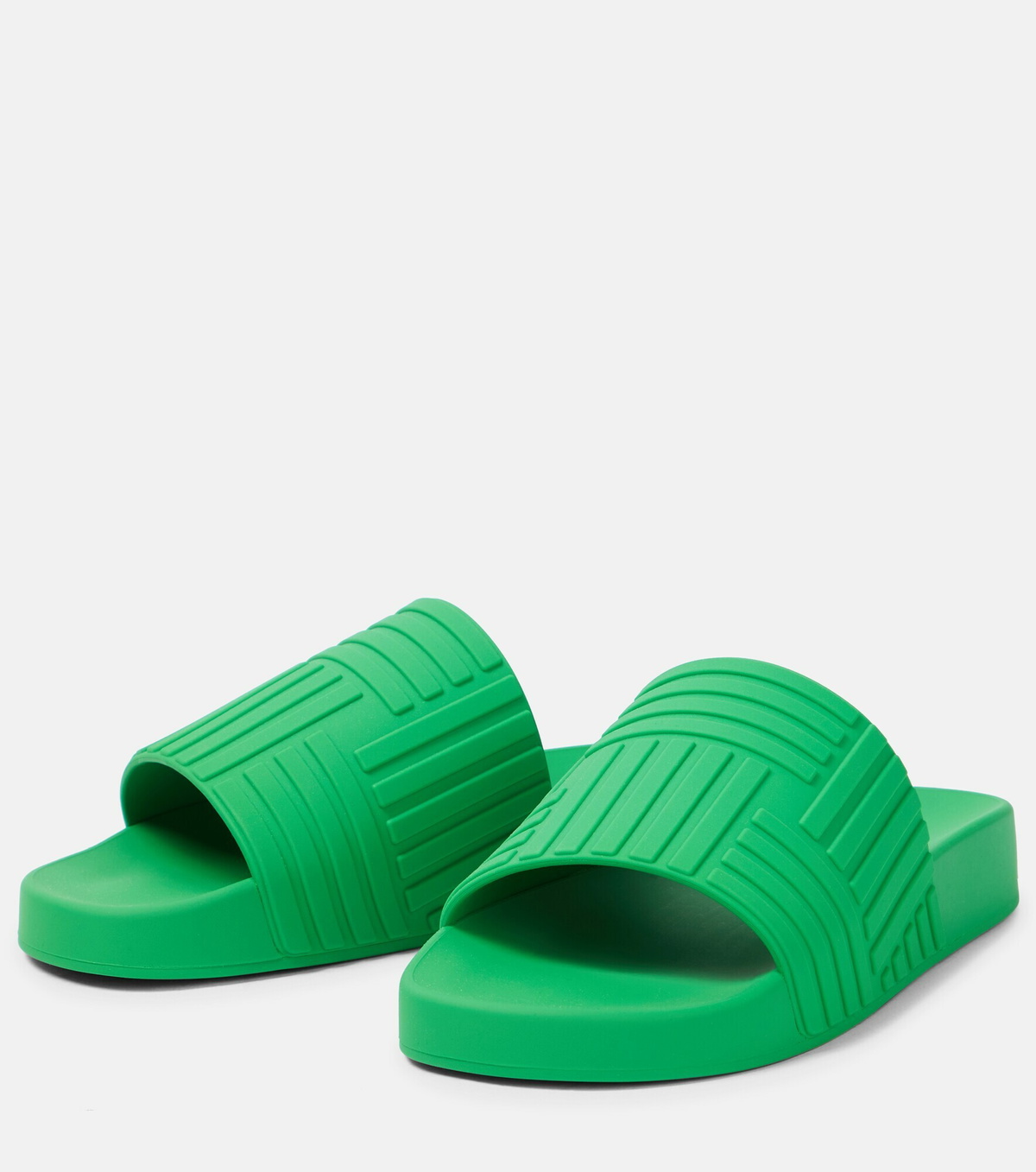 Bottega Veneta - Slider embossed rubber slides Bottega Veneta display picture 2
